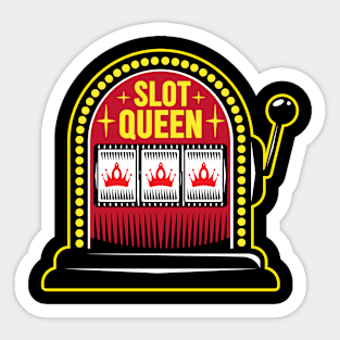 Slot Queen Slot Machine Casino Sticker